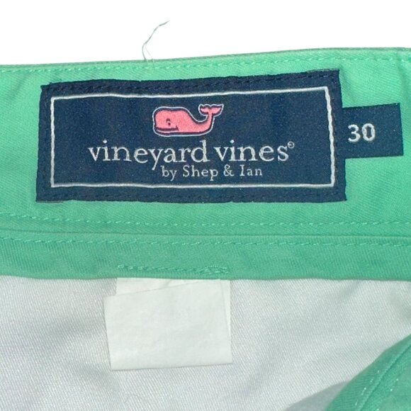 Vineyard Vines 9" Club‎ Shorts Size 30 Golf Preppy Summer Chino Flat Front - Picture 5 of 7